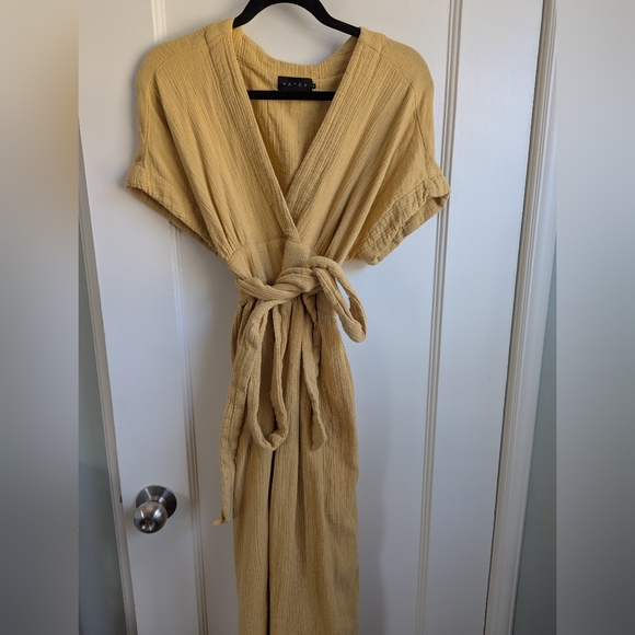 Hatch Maternity Mustard Maxi Dress size 3 - Picture 1 of 6